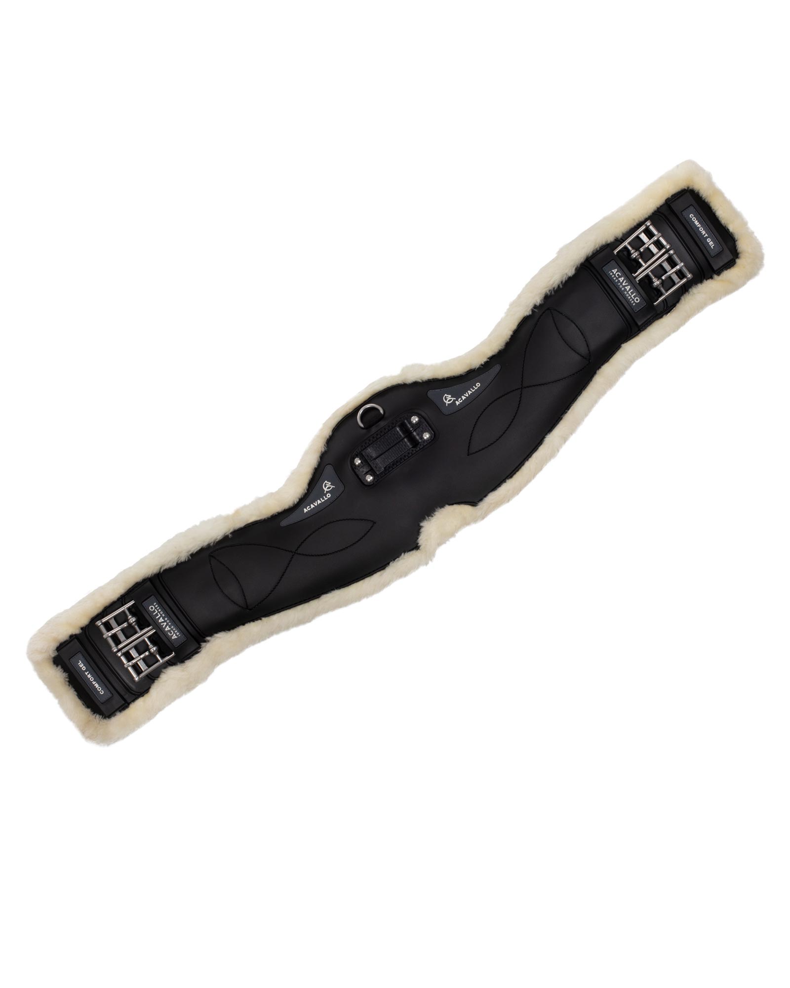 Acavallo Kurzgurt Gel + Ecowool, schwarz