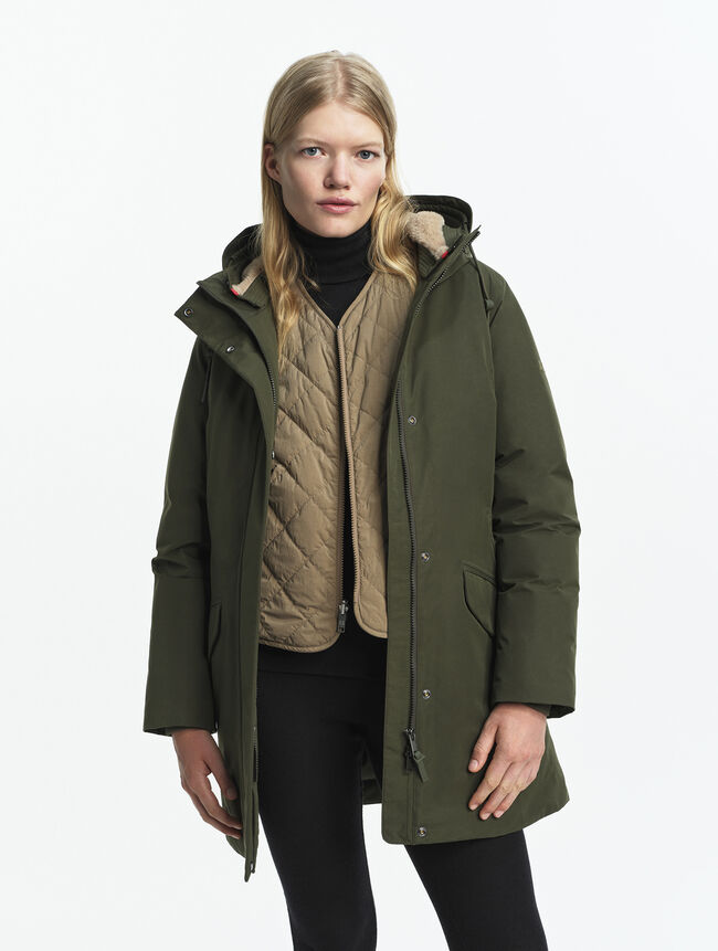 Aigle Damen Parka Avocat, oliv