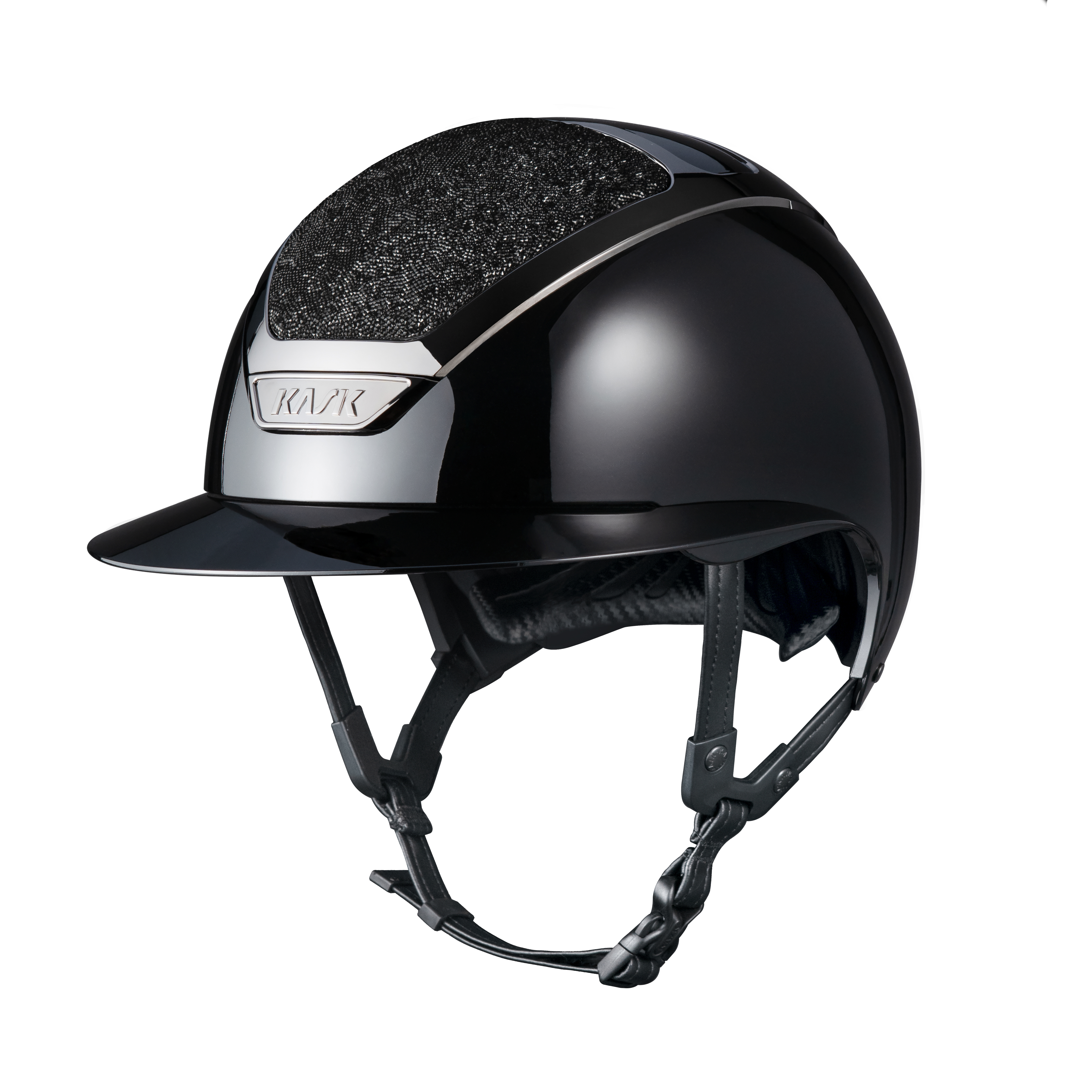 Kask Helm Star Lady Pure Shine Swarovski Midnight, schwarz