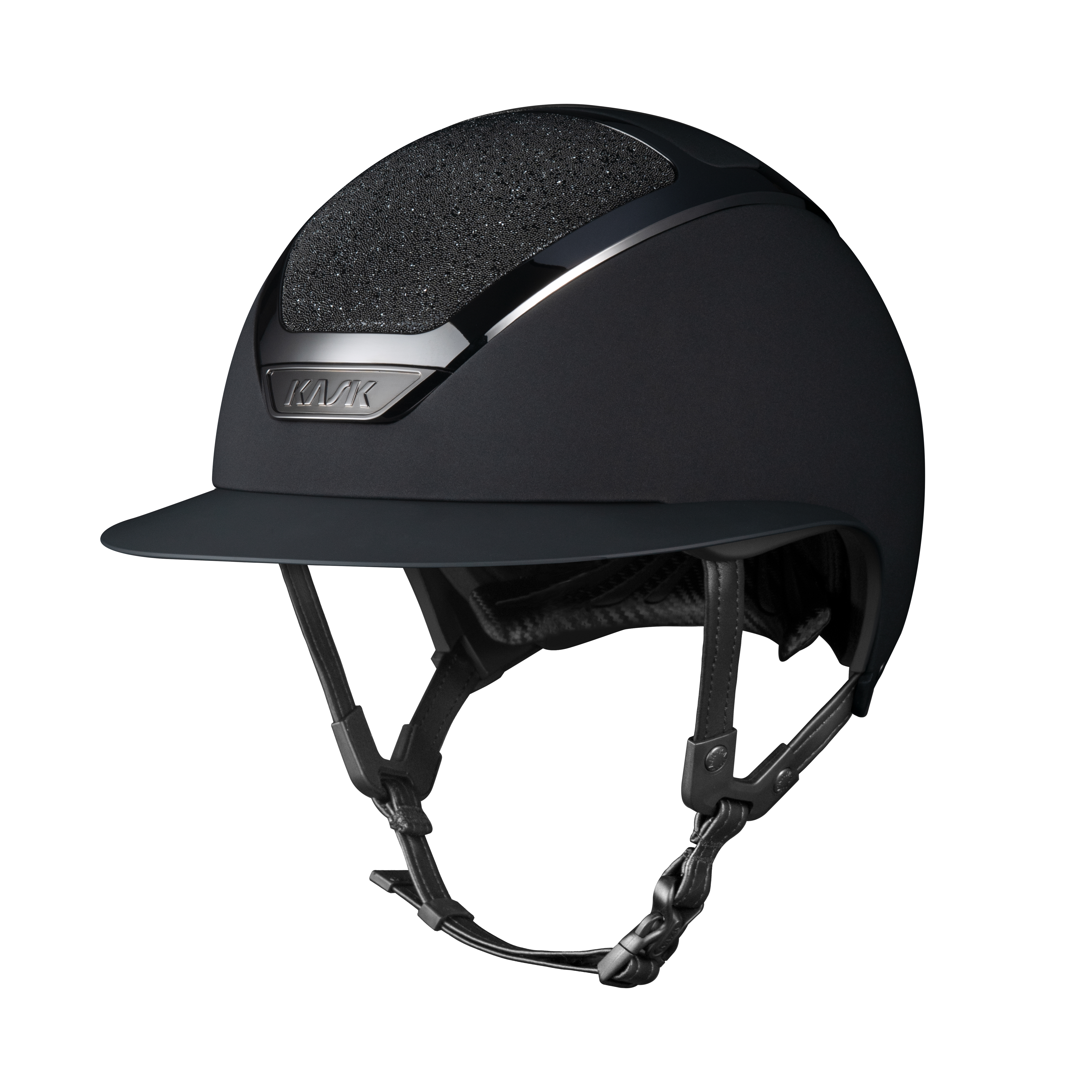 Kask Helm Star Lady Chrome Swarovski Carpet black
