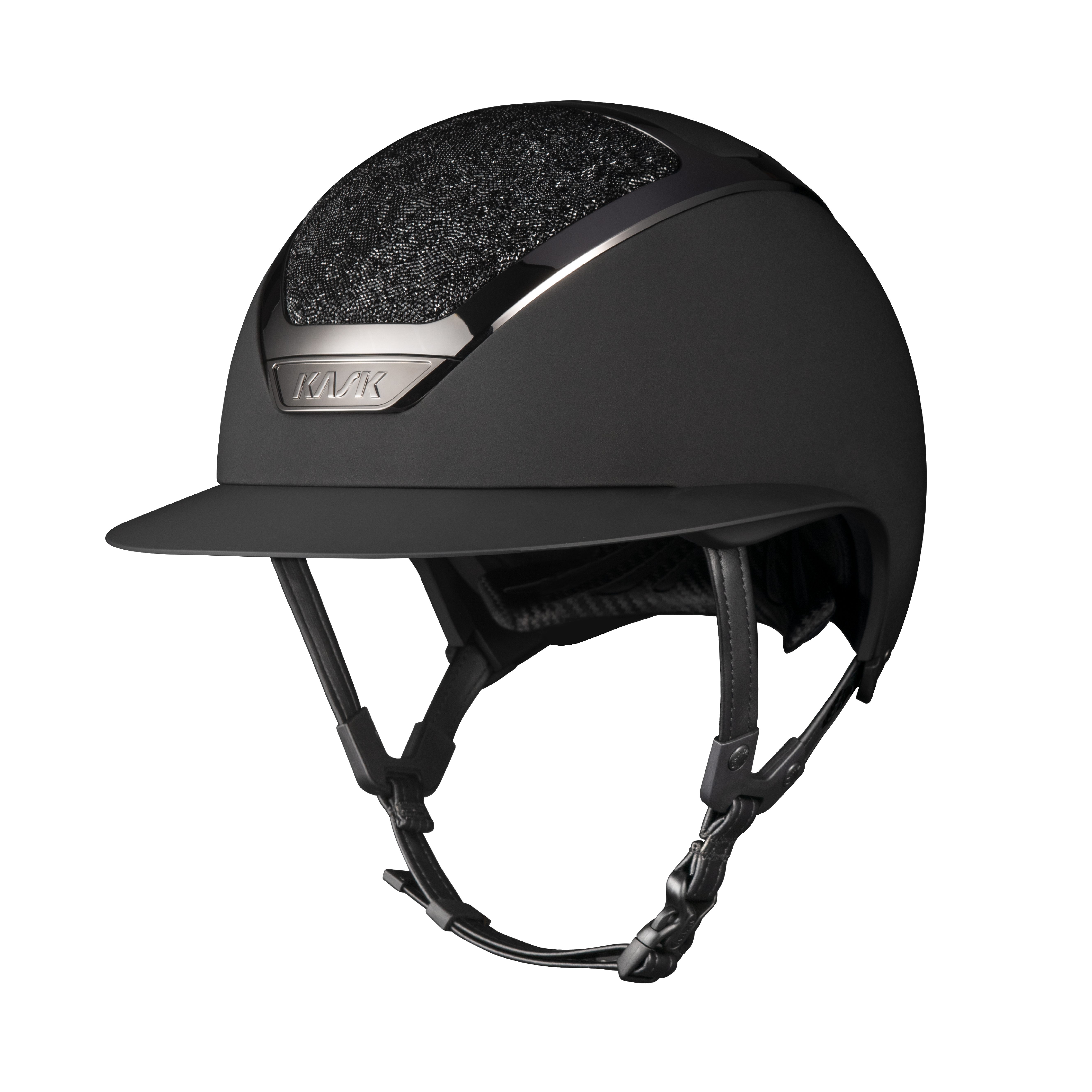 Kask Helm Star Lady Chrome Swarovski Midnight, schwarz