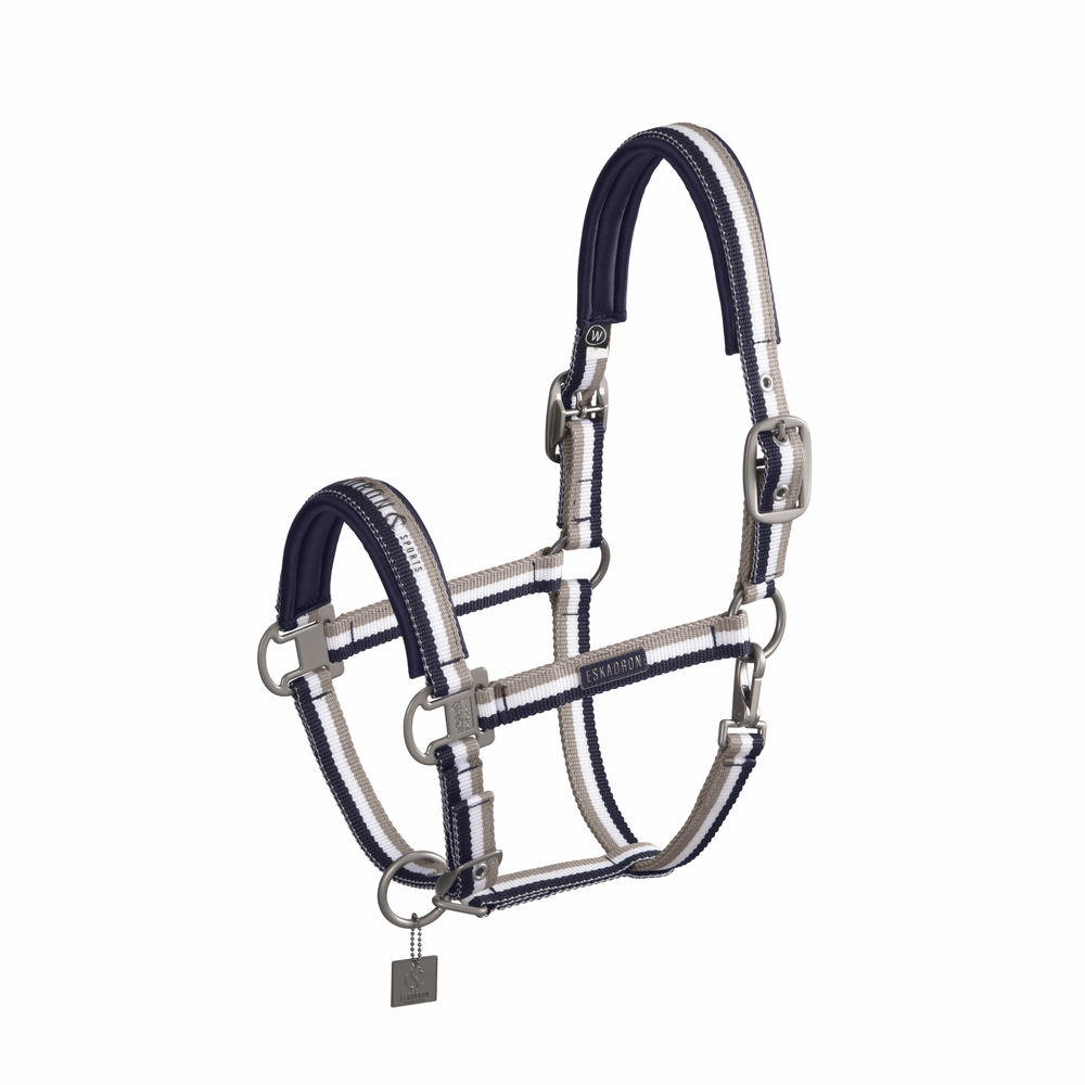 Eskadron Halfter Double Pin CS24, navy-white