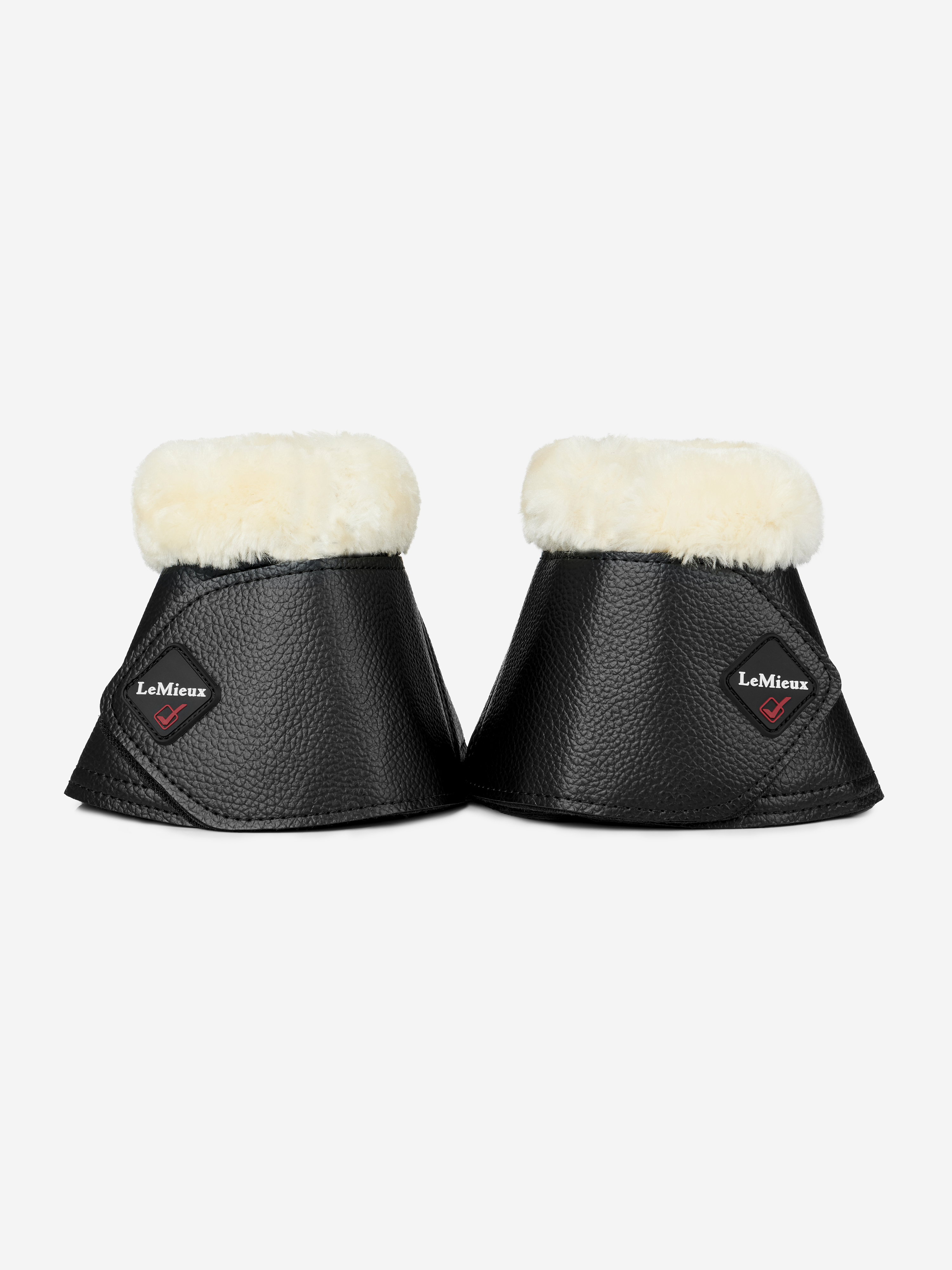 LeMieux Hufglocken mit Fell, schwarz-natur
