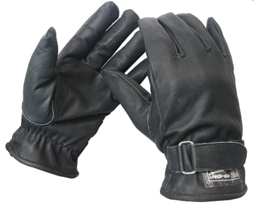 GO-ON Handschuhe Leder schwarz