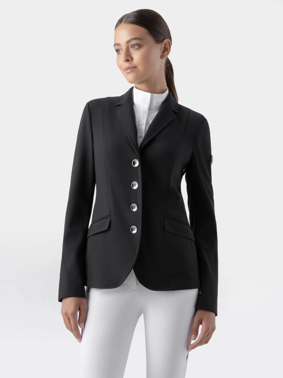 Equiline Sakko Elyssa Strass, schwarz