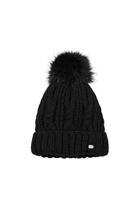 Pikeur Mütze black Fellbommel