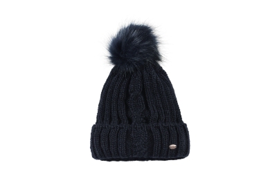 Pikeur Mütze mit Bommel/Zopf navy
