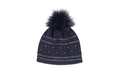 Pikeur Mütze Strass und Lurexstreifen div. Farben