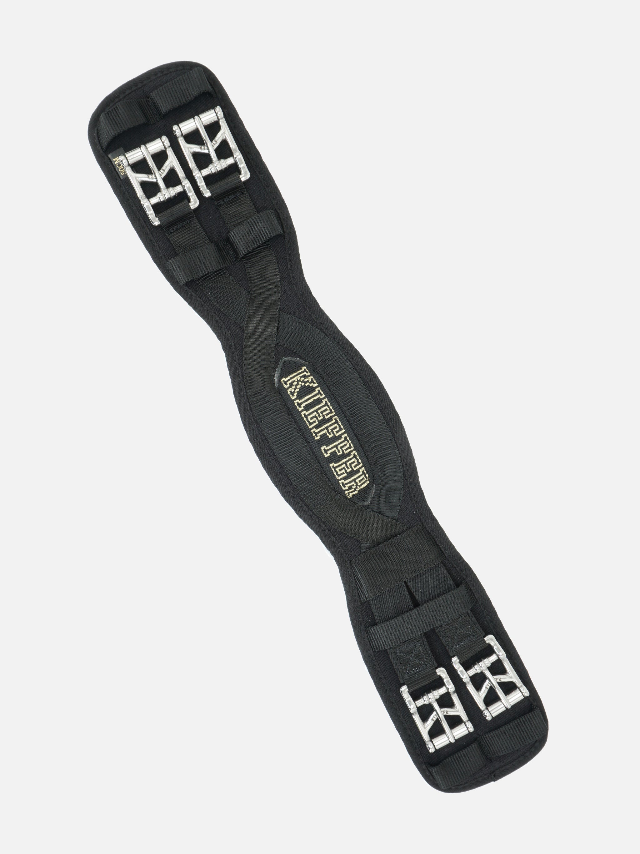 Kieffer Sattelgurt Air Tex mit Elastik schwarz
