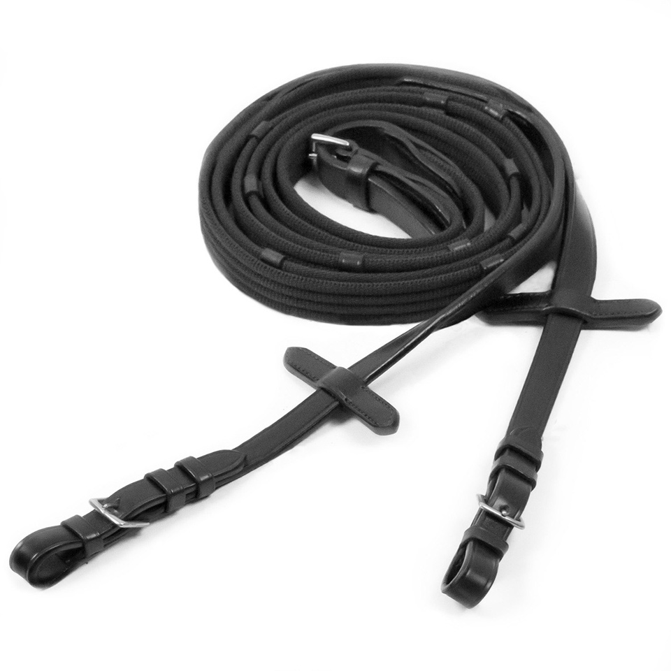 Schockemöhle Gurtzügel Basic schwarz-silber