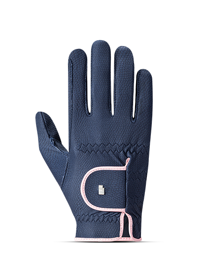 Roeckl Reithandschuh Lona navy vintage pink