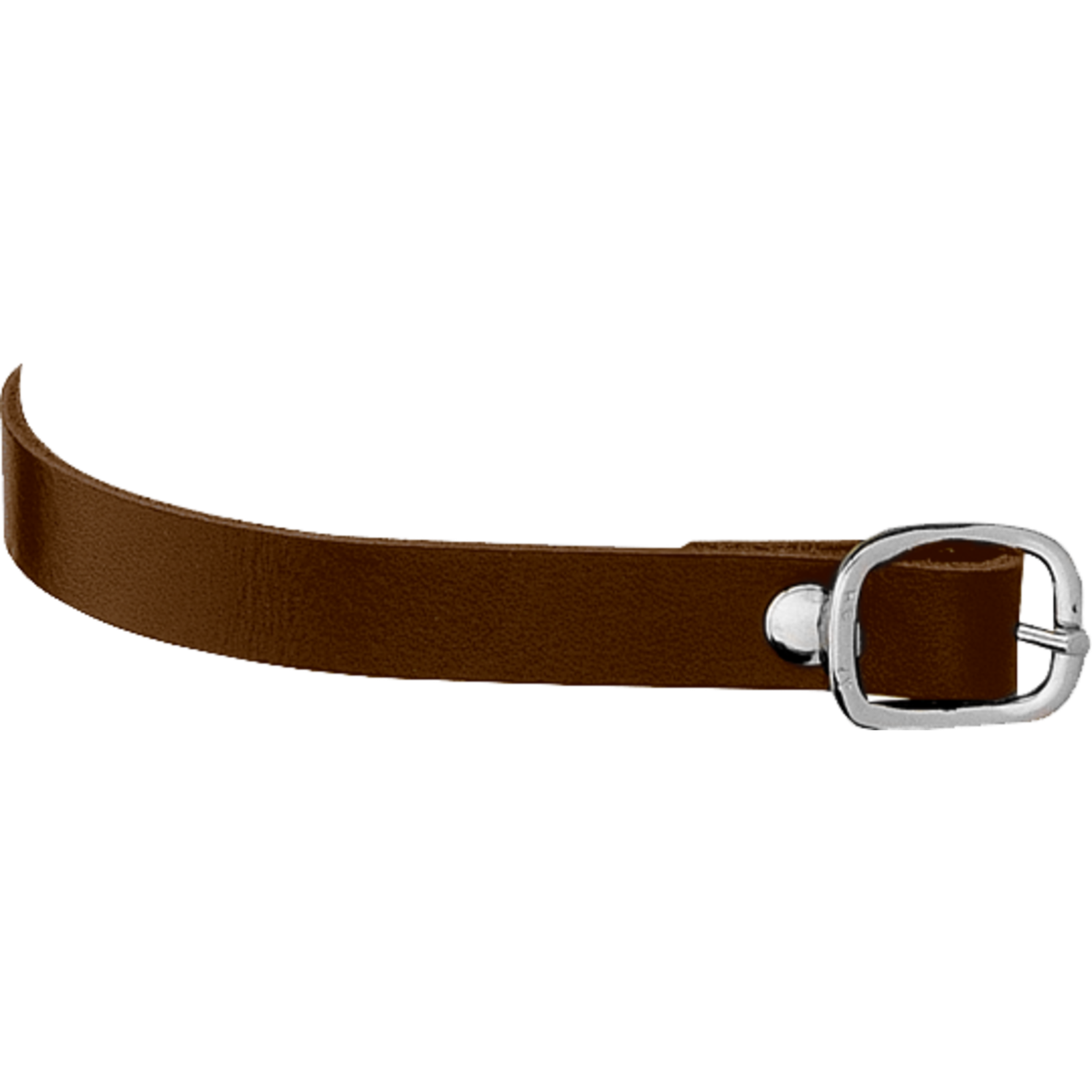 SPORENRIEMEN LEDER BRAUN 45CM, SCHNALLE STAHL VCR.