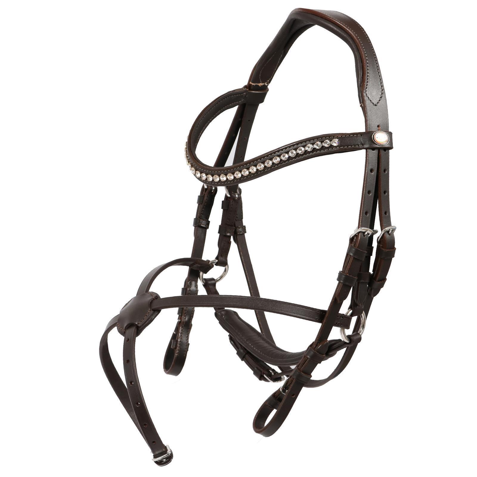 Trense Calgary mexikanisches Reithalfter braun/silber