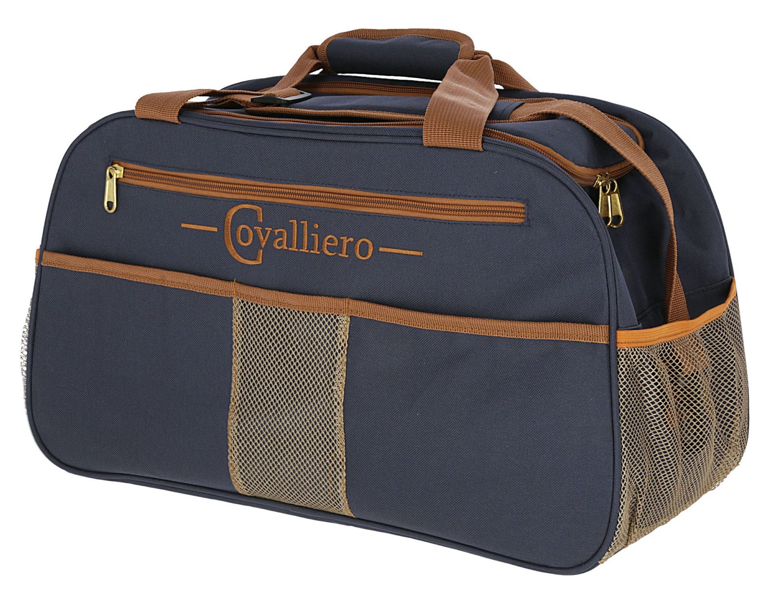 Putztasche Milano navy/camel