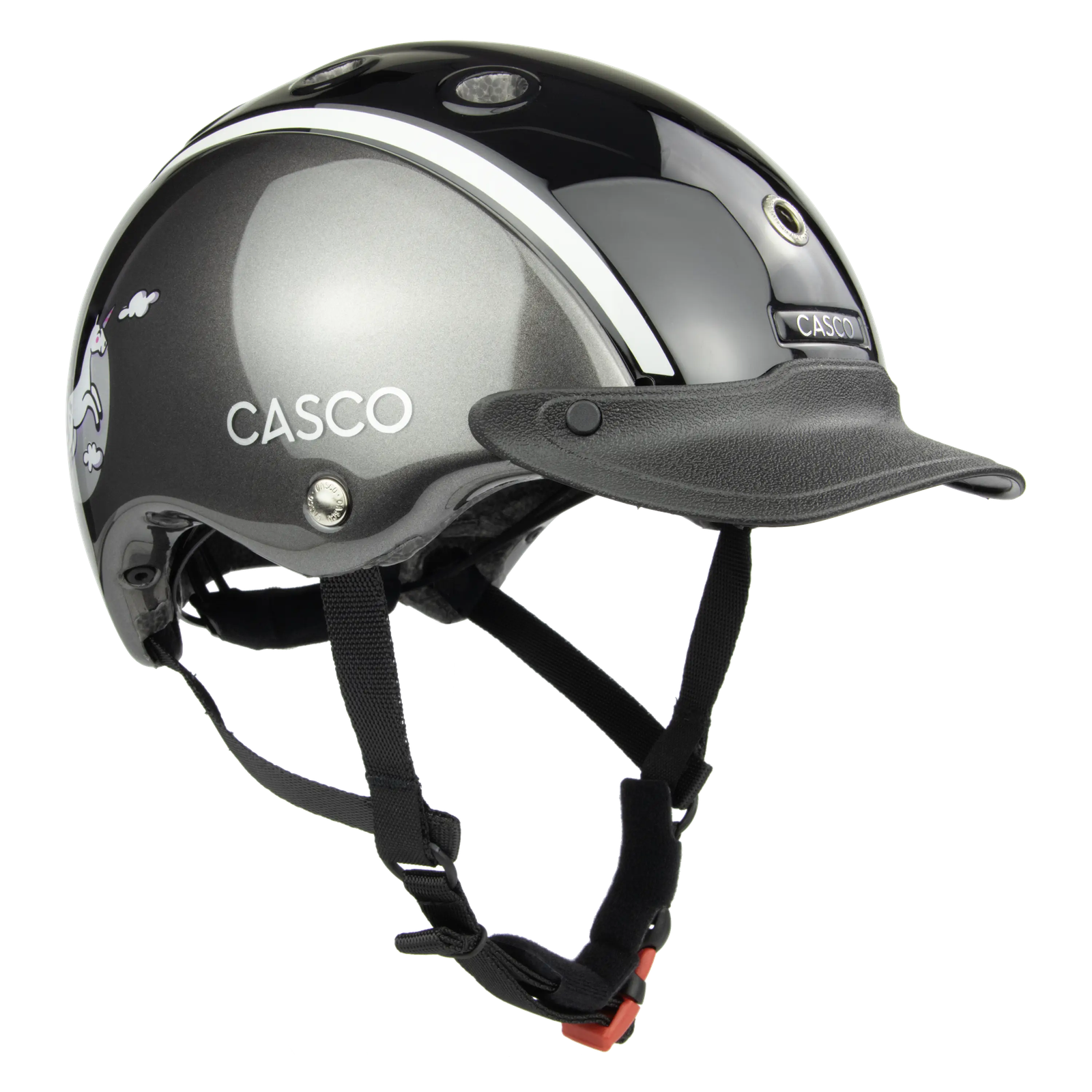 Casco Kinder Reithelm Nori Moonbeam anthracite